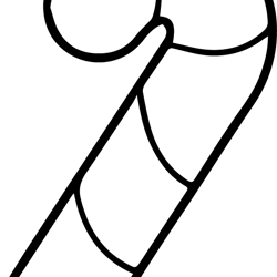 candy cane outline svg, sesame street svg, cartoon svg, children tv series svg, cut files for cricut (2)