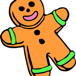 gingerbread man svg, sesame street svg, cartoon svg, children tv series svg, cut files for cricut, instant download
