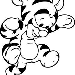 baby tigger outline svg, winnie the pooh svg, disney svg, winnie the pooh svg cut file, digital download