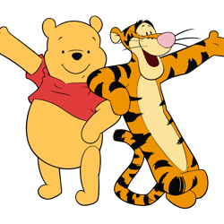 winnie the pooh and tigger svg, winnie the pooh svg, disney svg, winnie the pooh svg cut file, digital download (1)