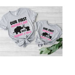 our first mother's day shirt,custom mother day shirt, mothers day matching shirt,mother's day ,mommy and baby outfit,mot