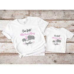 our first mother's day shirt, mothers day matching
