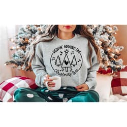 christmas tree sweatshirt. rockin around the christmas tree