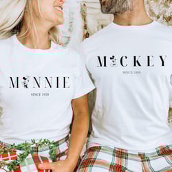 minnie mickey matching shirt, couple disney shirt, matching tee, disneyland apparel, gift idea for couples