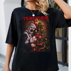 terrifier unisex shirt girls halloween tee, horror characters, halloween pumpkins, trick or treat shirt, horror film clu