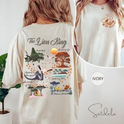 two-sided disney lion king hakuna matata shirt, simba timon pumbaa animal kingdom safari mode tee, disney family safari