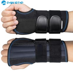 night sleep hand brace for pain relief, adjustable wrist support and metal splint stabilizer, wrist brace carpal tunnel