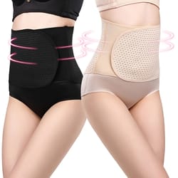 black polyester abdominal shaping belt, adjustable breathable lumbar support belt, targeted compression pads lower back