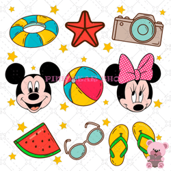 mickey minnie mouse summer vacation svg, disney svg, disney mickey svg, digital download