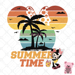 summer time disney minnie mouse svg, disney svg, disney mickey svg, digital download