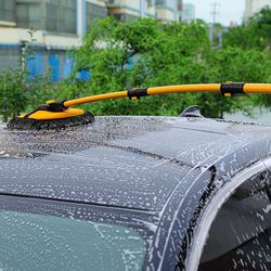 Car Cleaning Brush Car Wash Brush Telescoping Long Handle Cleaning Mop - Car Clean Brush