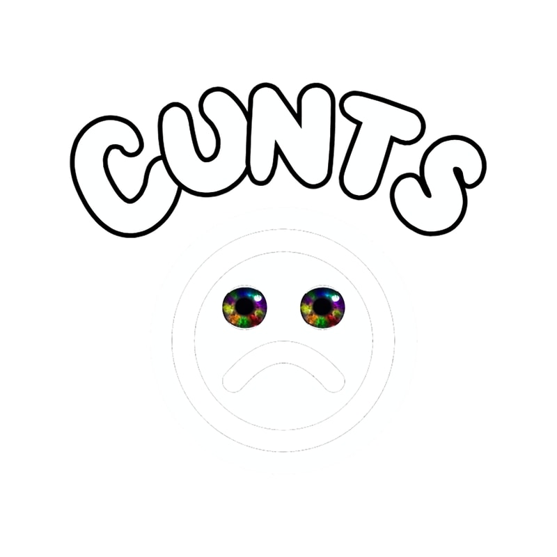 Adult Themed Sad Face Emoji With Multi Coloured Eyes Design.png
