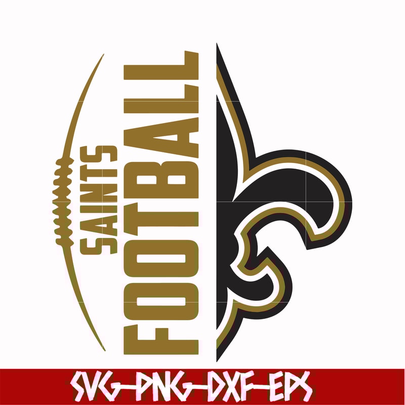 NFL000079-Saints football, svg, png, dxf, eps file NFL000079.jpg