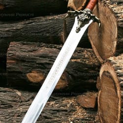 father conan the barbarian sword 96cm handmade stainless steel replica w/ leather cover