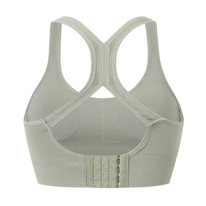 Back Closure Women Bras Sexy Lingerie Fitness Bra Seamless Bralette Gather Pad Shockproof Underwear