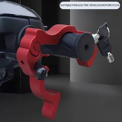 heavy duty motorcycle handlebar lock anti theft solid steel brake lock for atv, dirt & street bikes