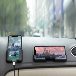 adhesive support creative wall multipurpose phone stand, strong car phone mount for home & car