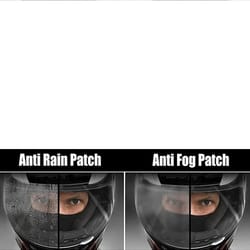 anti-fog & rainproof film for motorcycle helmet lens, durable nano coating sticker for clear vision, essential moto