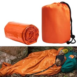 lightweight emergency sleeping bag, ultra waterproof mylar thermal blankets for survival, hiking, camping and outdoor