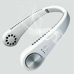 usb portable hanging neck fan, cooling air cooler mini electric air conditioner for personal wearable cooling outdoors