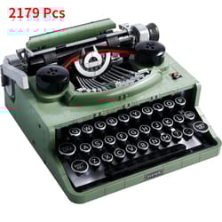 collectible ideas typewriter building blocks set retro model toys for adults unique home decoration children gift