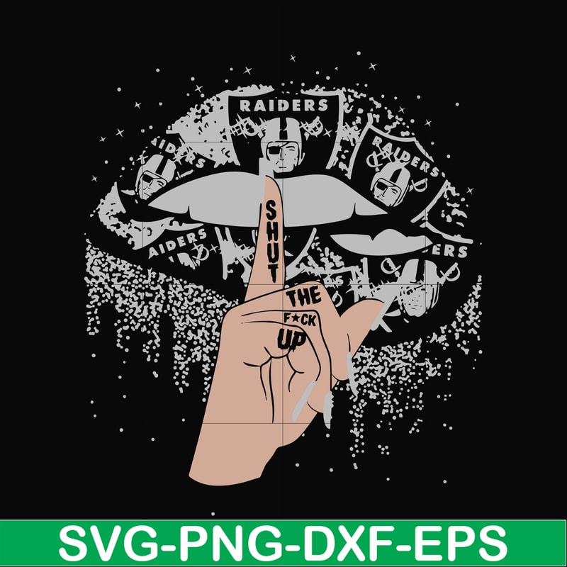 NFL0000191-Raiders shut the fuck up, svg, png, dxf, eps file NFL0000191.jpg