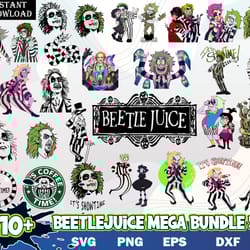 beetlejiuce bundle svg, png, eps, dxf, halloween svg images, digital file, digital download