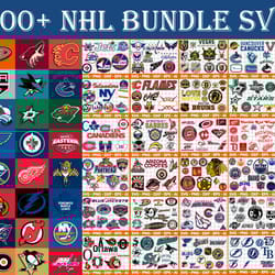nhl svg bundle 1200 file nhl svg, eps, png, dxf for cricut, silhouette