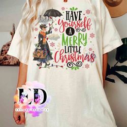 have yourself a merry little christmas mary poppins t-shirt, disney mickeys very merry xm
