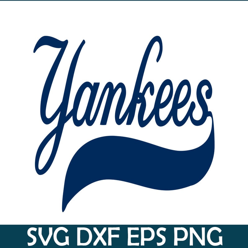 MLB204122328-NewYork Yankees The Blue Text SVG, Major League Baseball SVG, Baseball SVG MLB204122328.png