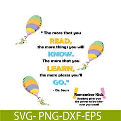you read the more thing you know svg, dr seuss svg, dr seuss quotes svg ds2051223260