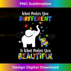 what makes you different autism child elephant mom awareness - sleek sublimation png download - channel your creative rebel