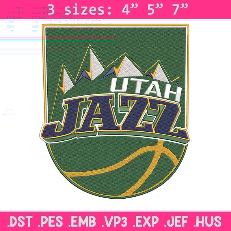 Utah Jazz logo embroidery design,NBA embroidery,Sport embroidery, Embroidery design, Logo sport embroidery.jpg