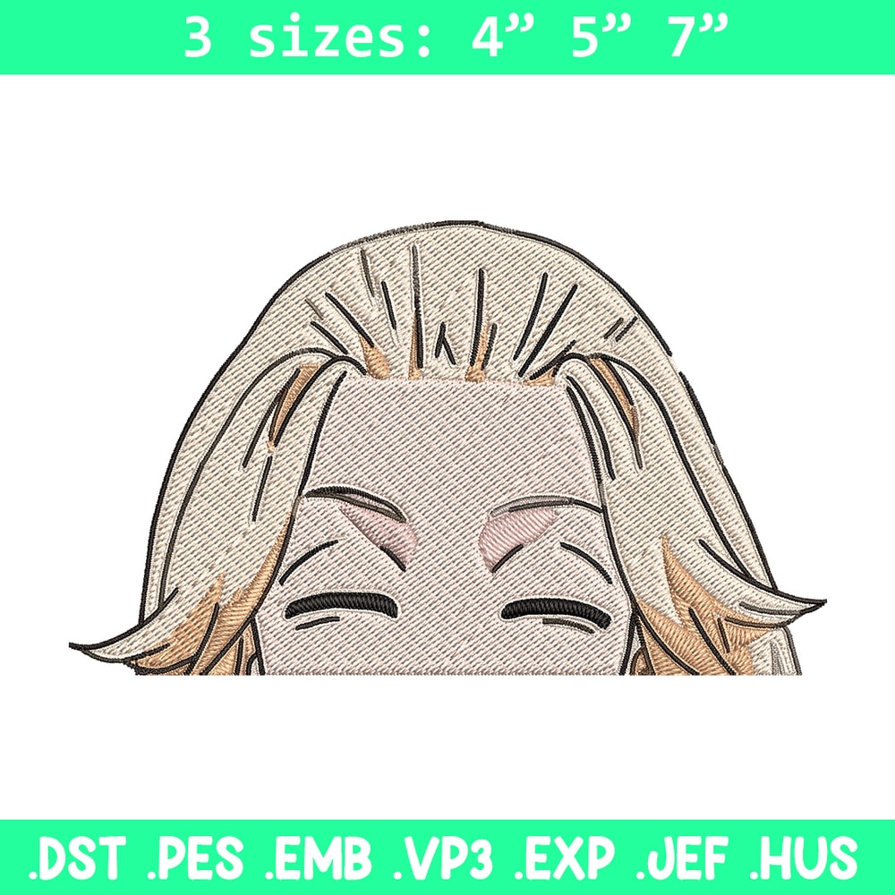 Mikey Peeker Embroidery Design, Tokyo Revengers Embroidery, Embroidery File, Anime Embroidery, Digital download..jpg
