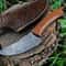 Custom Handmade Damascus Steel Skinning Hunting Knife With Premium Leather Sheath 1