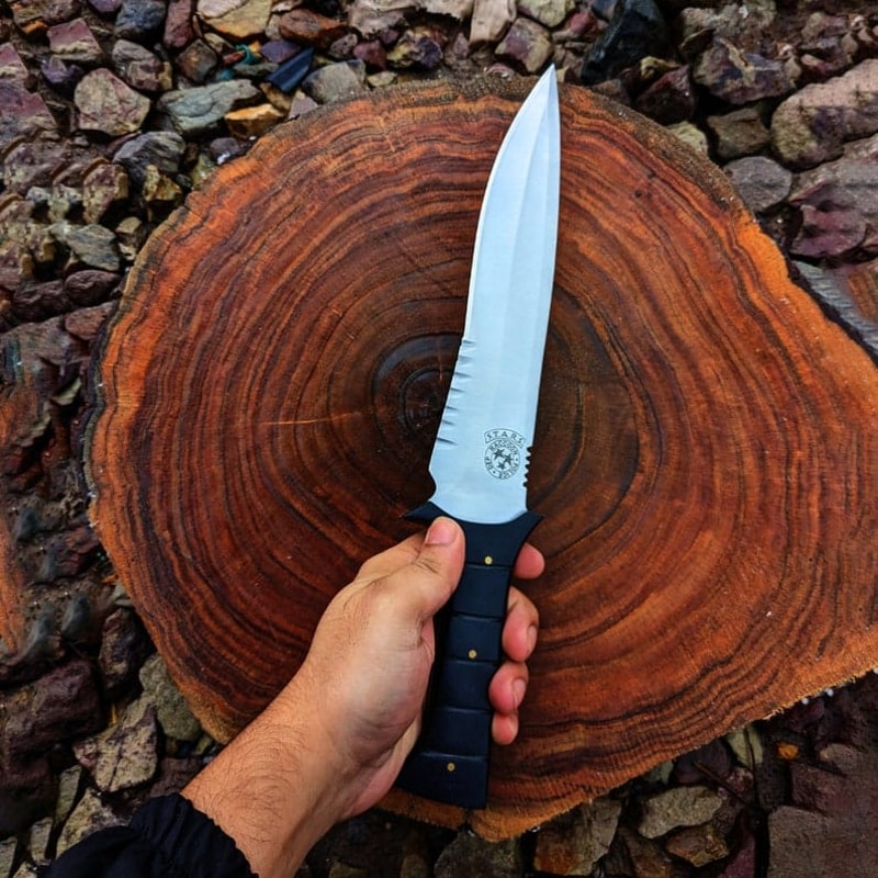 RE4 Replica Knife Custom Handmade D2 Steel Full Tang Resident Evil 4 Leon Kennedys Knife Game Knife Christmas Gift 6