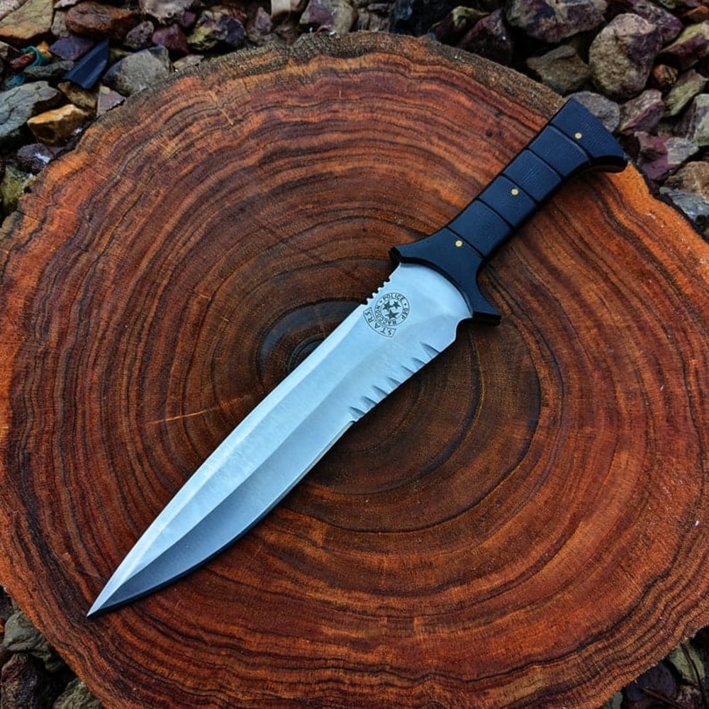 RE4 Replica Knife Custom Handmade D2 Steel Full Tang Resident Evil 4 Leon Kennedys Knife Game Knife Christmas Gift 7