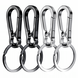 premium metal carabiner clip keychain, durable key ring holder for keys, organizer & hook