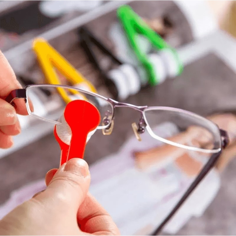 Eyeglass Cleaner Kit Microfiber Cloth Lens Wipes For Sunglasses Glasses Cleaning 0