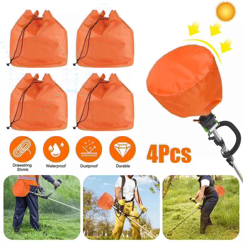 Waterproof Dustproof Engine Covers For Weedeater Trimmer Orange Protection Wrap 0