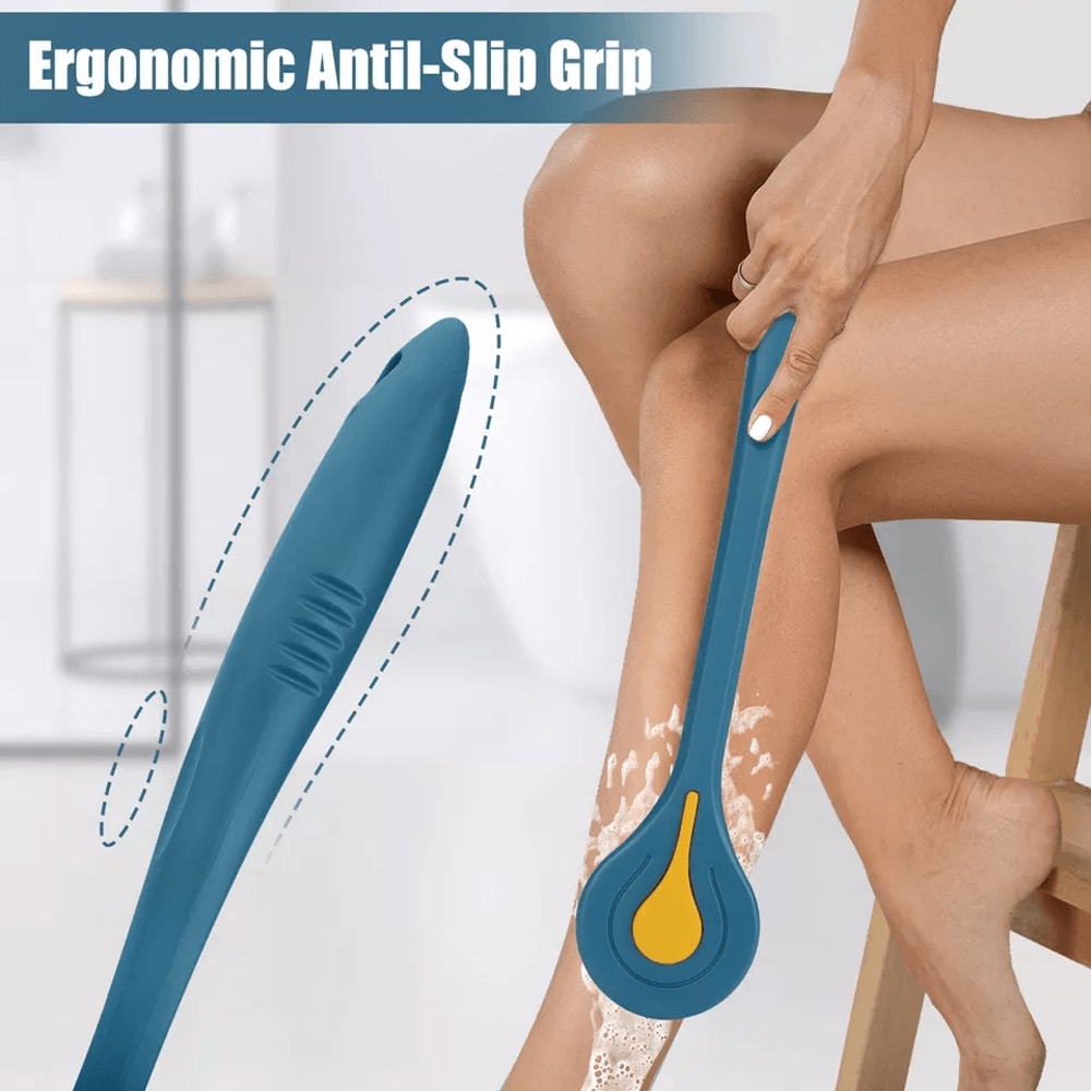 Soft Bristle Long Handle Bath Brush For Back Body Scrubbing Skin Shower Washing Scrubber For Gentle 2