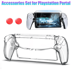 hard pc protective case for portal remote player, ergonomic cover protector kit with full access, anti-slip & protection