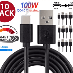 bulk wholesale usb-a to type c charging cable pack, fast charge cord with quick charger support for android phones
