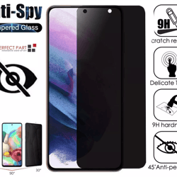 anti-spy tempered glass screen protector for samsung galaxy s21 ultra 5g, privacy shield, scratch-resistant case