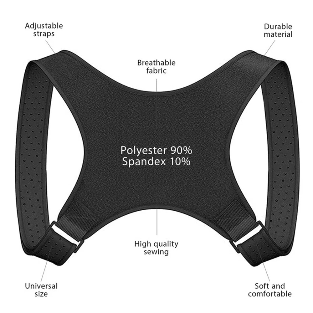 Orthopedic Adjustable Posture Corrector Back And Shoulder Support Brace Belt For Men  Women Spine A 14