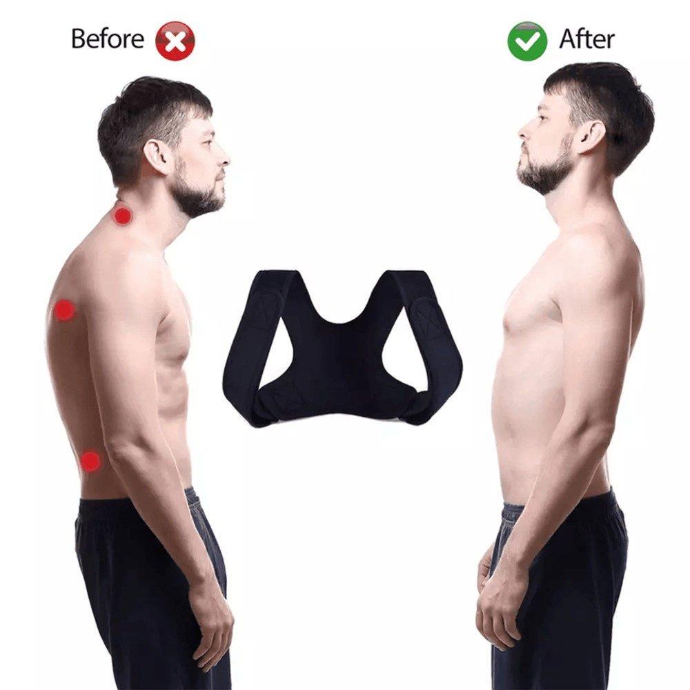 Orthopedic Adjustable Posture Corrector Back And Shoulder Support Brace Belt For Men  Women Spine A 1