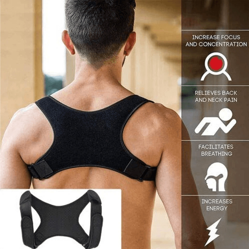 Orthopedic Adjustable Posture Corrector Back And Shoulder Support Brace Belt For Men  Women Spine A 3