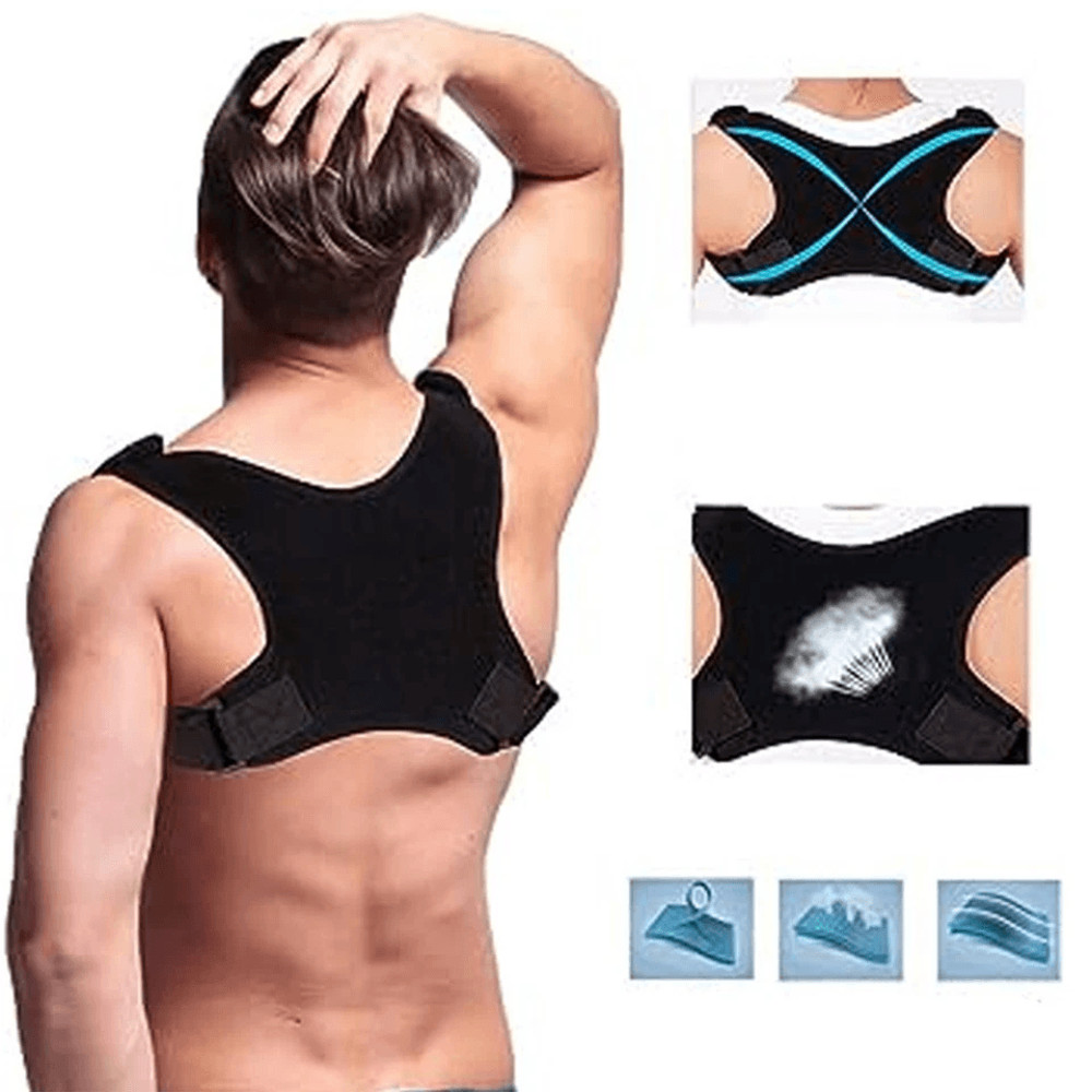 Orthopedic Adjustable Posture Corrector Back And Shoulder Support Brace Belt For Men  Women Spine A 2