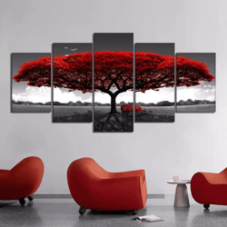 landscape canvas wall art set, modern living room decor paintings