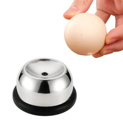 leeseph egg piercer – stainless steel needle egg hole puncher & poacher tool for easy hard-boiled eggs